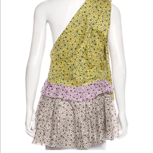 ANNA OCTOBER FLORAL SILK TOP, NWT - Picture 5 of 5